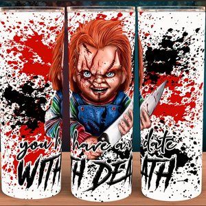 Chucky You have a Date with Death Child's Play Horror Cup Mug Tumbler